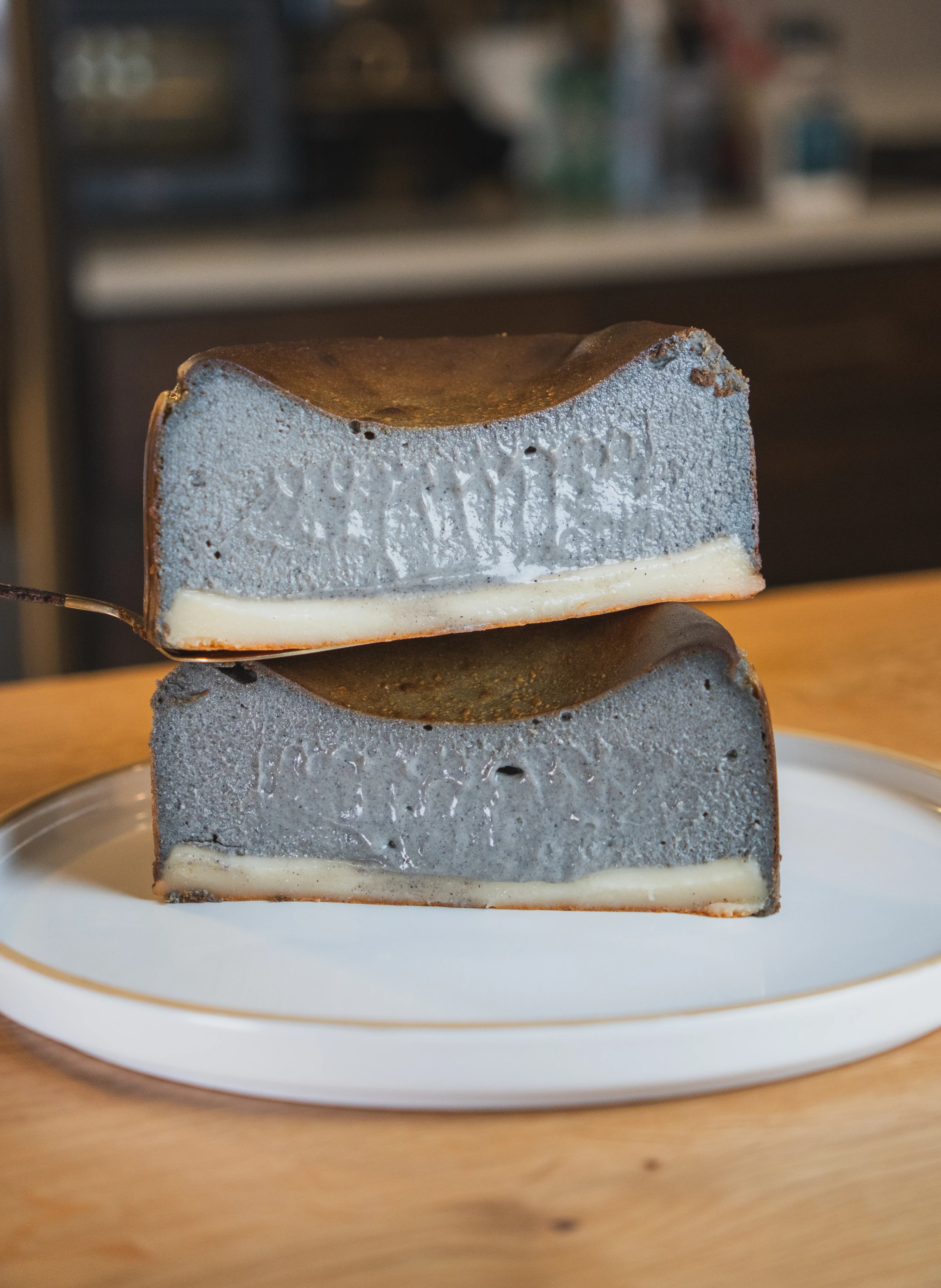 Picture for Black Sesame Mochi Cheesecake